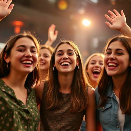 A group of smiling students celebrating a successful performance at Elevate Academy.