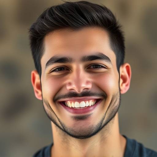 Headshot of Daniel Garcia, a smiling former acting student.