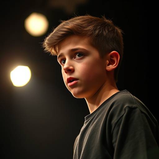 Student Performing Monologue at Audition