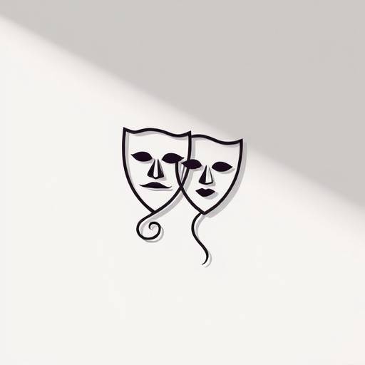 Thespian Arts Academy logo featuring a stylized theatre mask